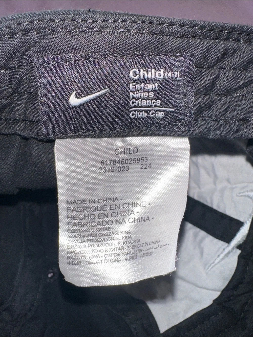Nike Boys' Club Unstructured Futura Wash Strapback Hat